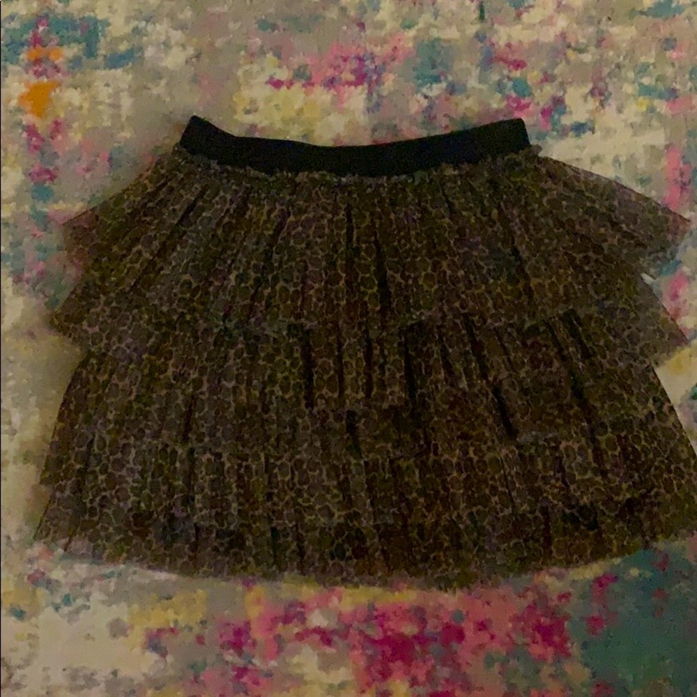 Zara leopard skirt